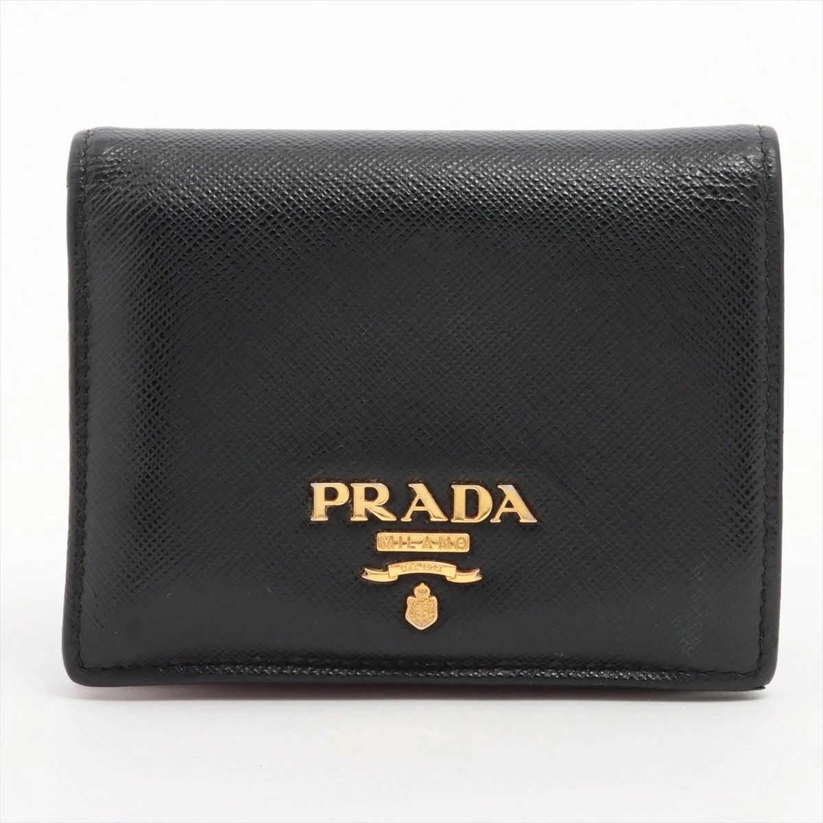 プラダ サフィアーノ 1MV204 レザー 財布 ブラック A2547999｜中古 
