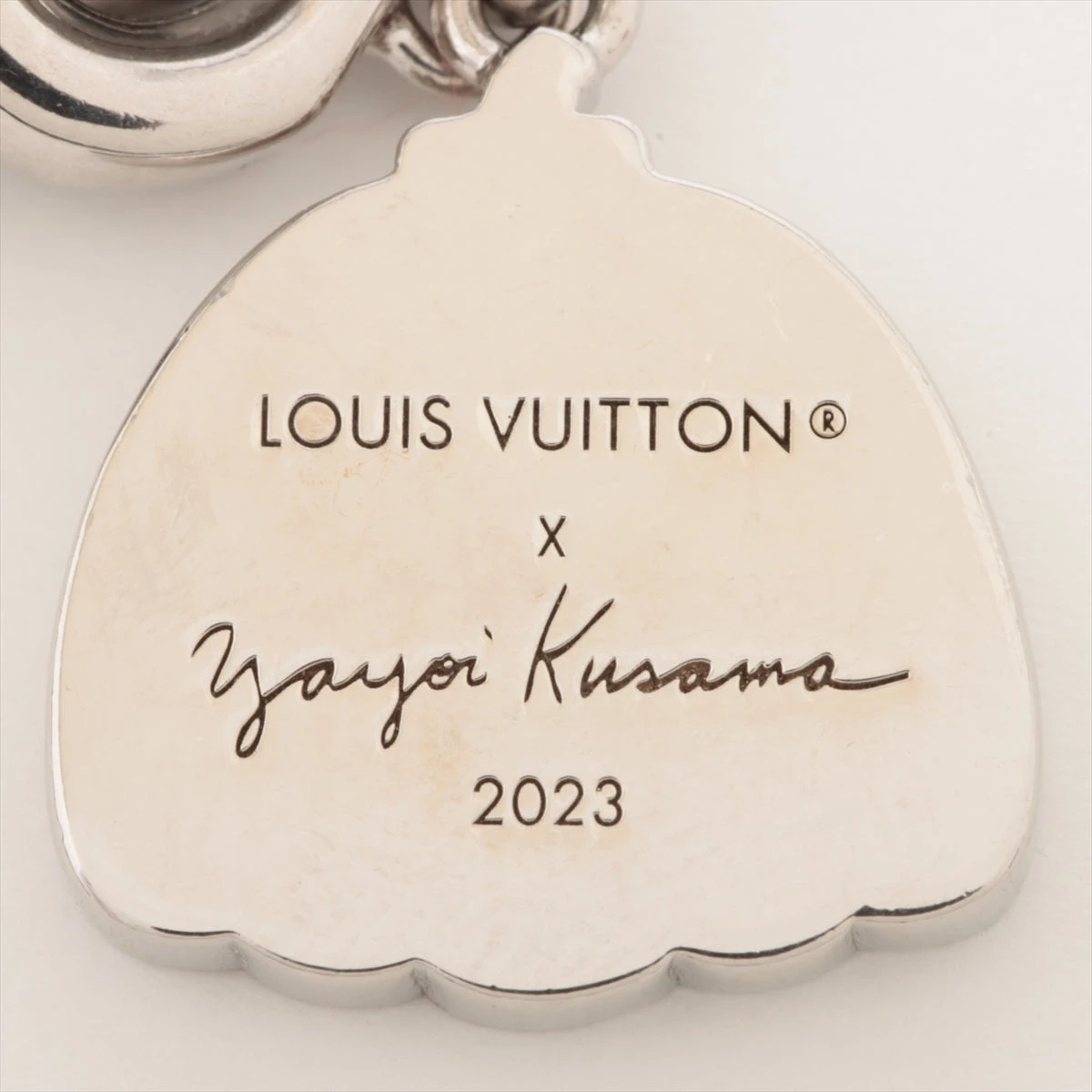 ヴィトン×草間彌生 LE0233 ネックレス メタル シルバー×ブルー