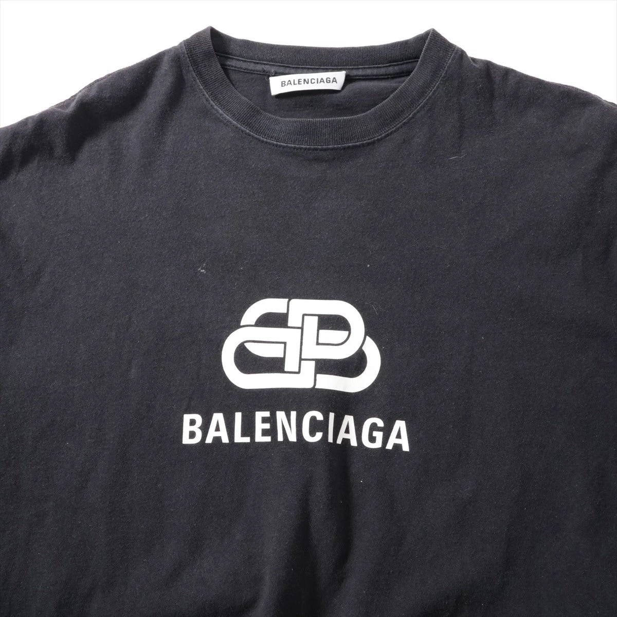バレンシアガ 18年 コットン Tシャツ S メンズ ブラック 570813