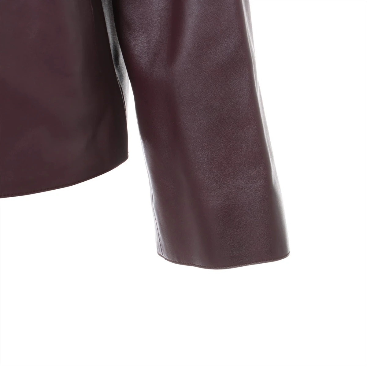エルメス 21SS レザー×シルク レザージャケット 34 レディース 
