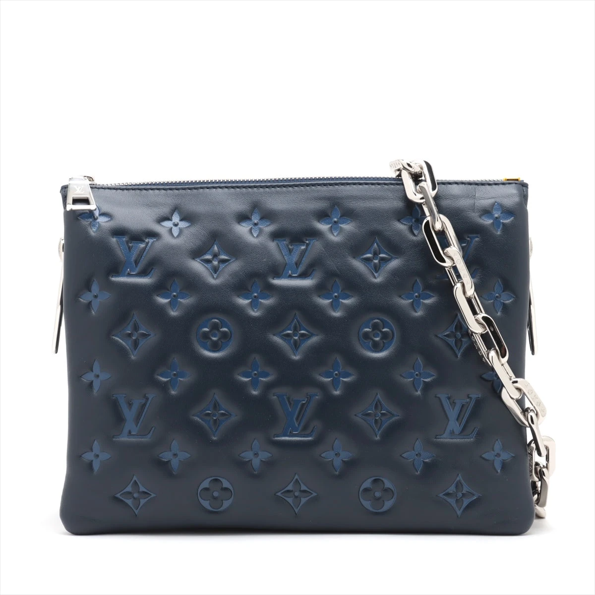 ヴィトン モノグラム エンボス クッサンPM M21282 RFID反応あり