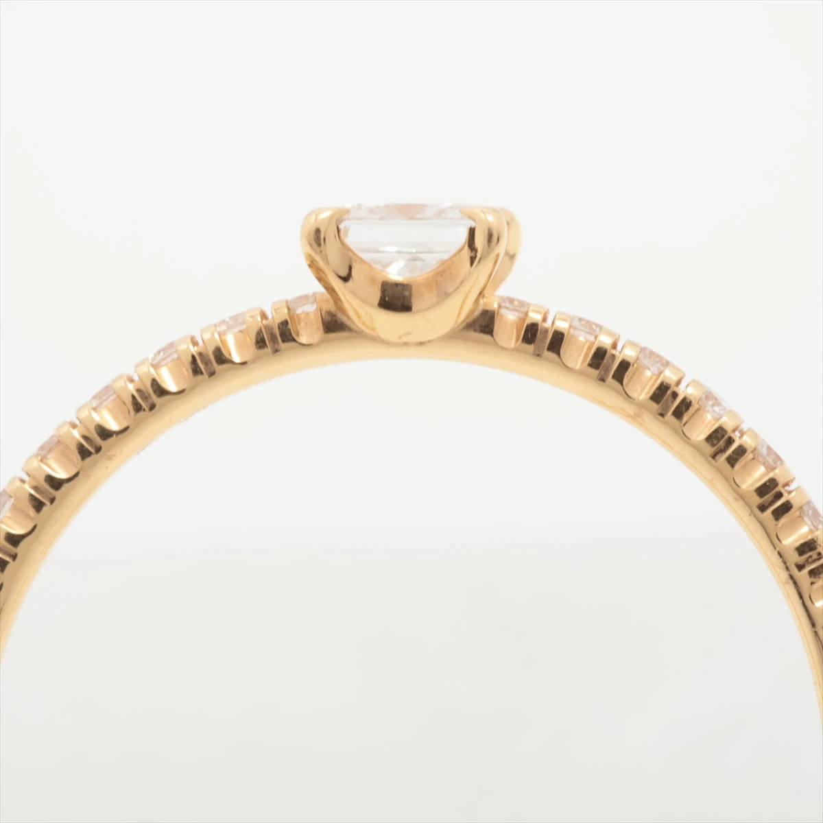 ★Cartier★ エタンセル フルエタニティリング 750WG 定価44万 カルティエ フルエタニティリング 1.0g #47 レディース YG