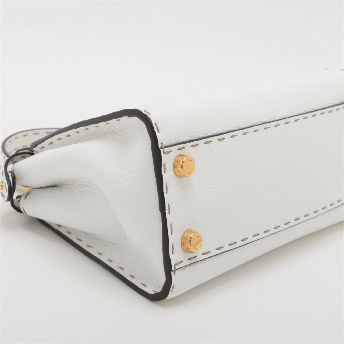 フェンディ ミニピーカブー セレリア レザー 2WAYハンドバッグ