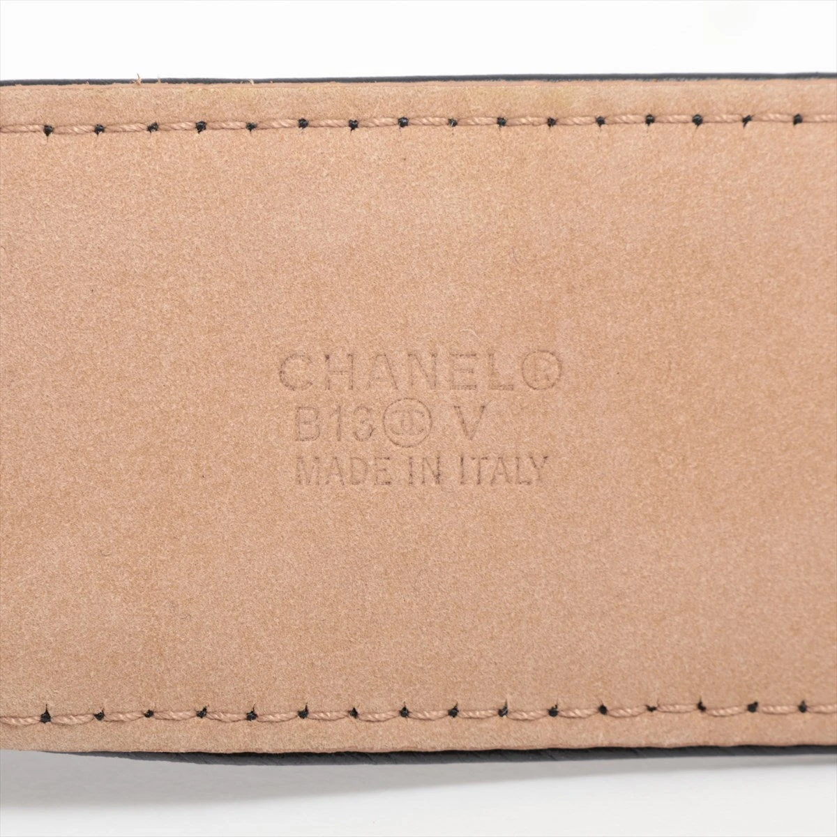 シャネル ココマーク アイコン B13V ベルト 85/34 レザー ブラック