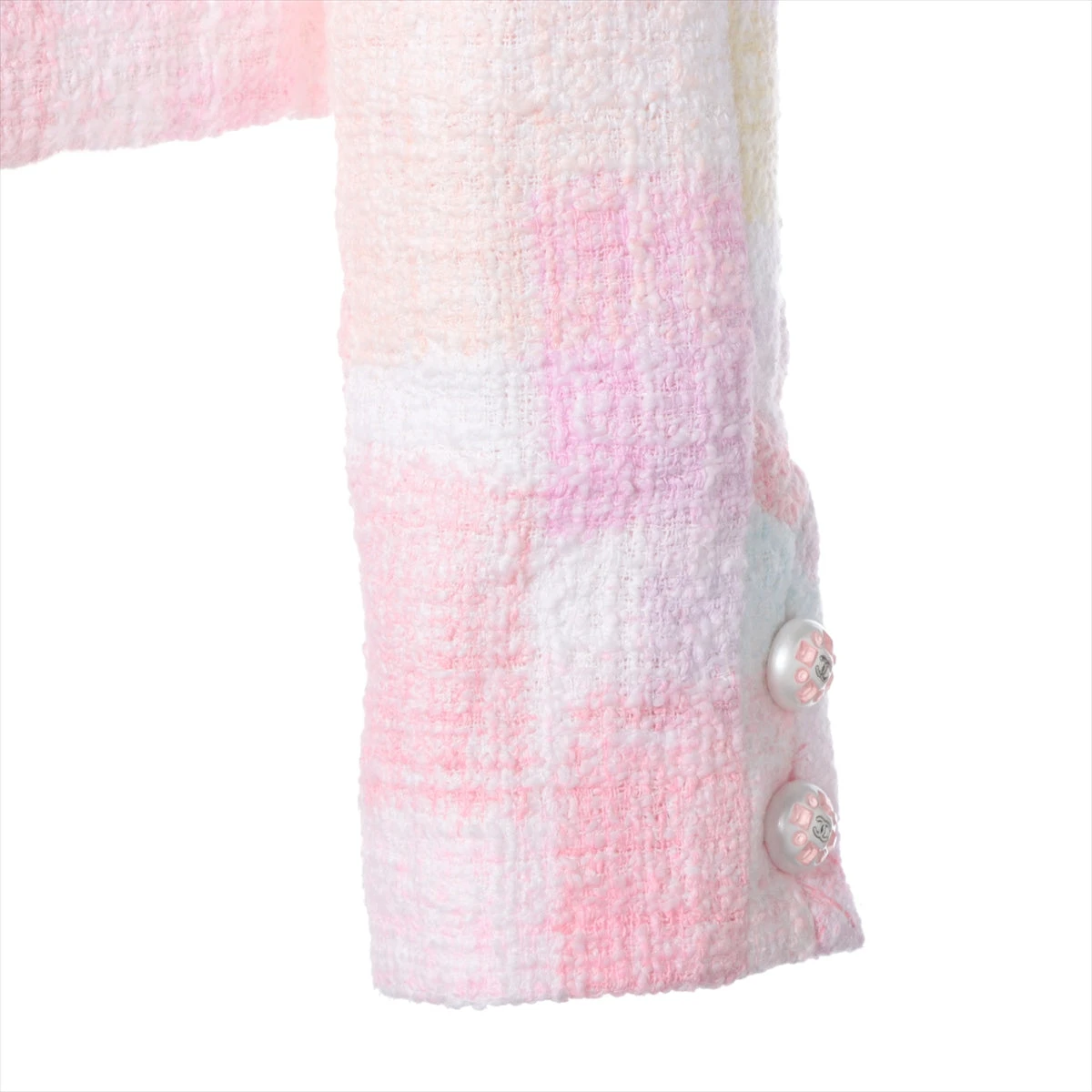 シャネル ココボタン コットン×シルク ジャケット 38 レディース