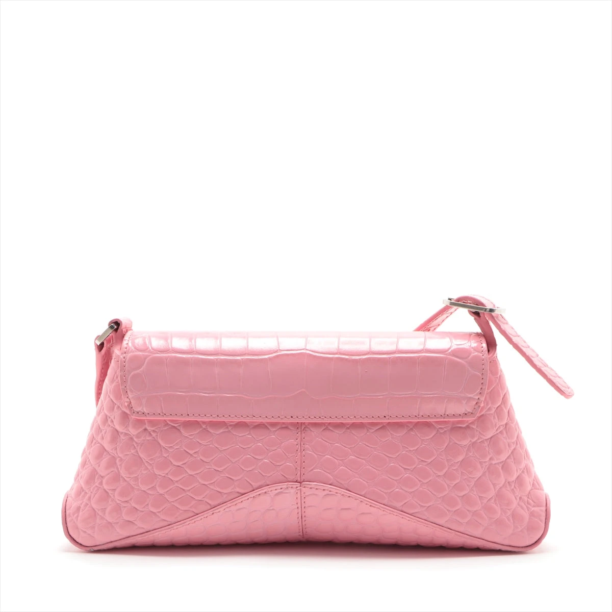 BALENCIAGA XX スモール クロコダイルパターンレザーバッグ BALENCIAGA ショッピング ミニクロコダイルパターンレザーバッグ