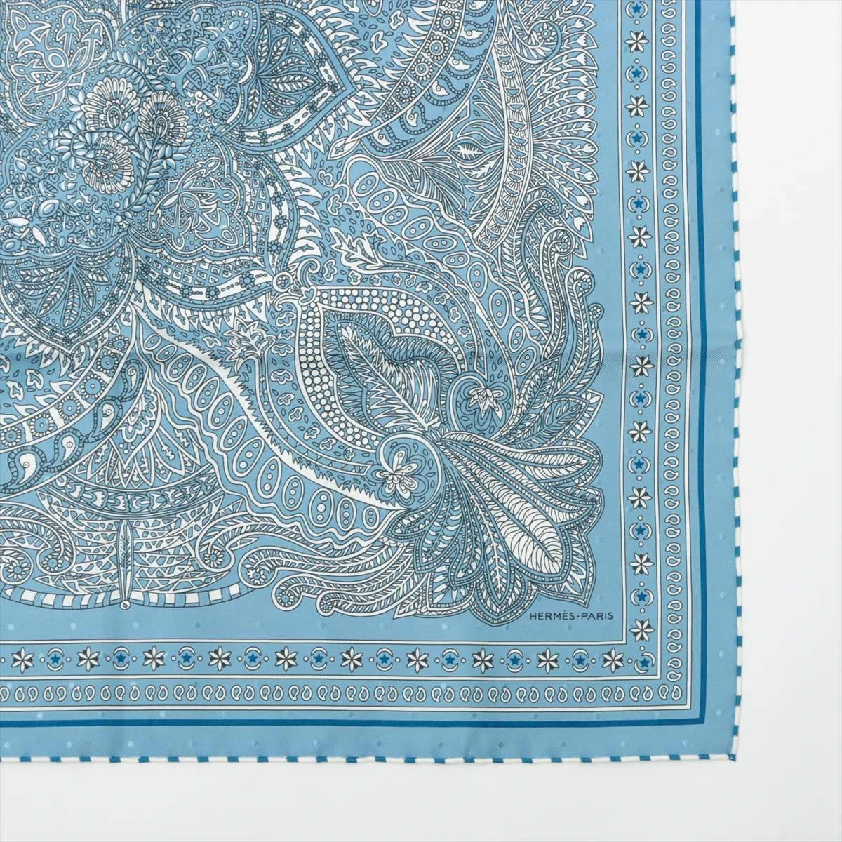 未使用【エルメス】希少　カレ　90 マハラニの庭　シルク　大判　スカーフ エルメス カレ90 LE JARDIN DE LA MAHARANI マハラニの庭