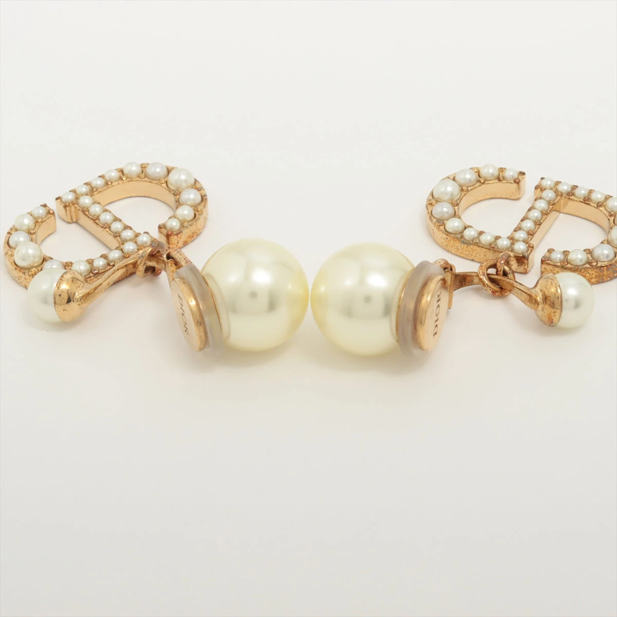 Dior Tribales フェイクパール ピアス【ランク：AB】 ディオール Dior Tribales ディオール トライバル GP×ライン