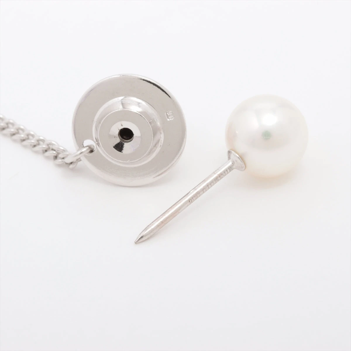 ミキモト パール タイタック K18(WG) 0.7g 約7.0mm パール汚れ