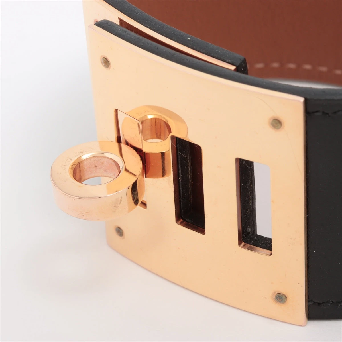 エルメス ケリードッグ C：2018年 ブレスレット T2 GP×革 ブラック