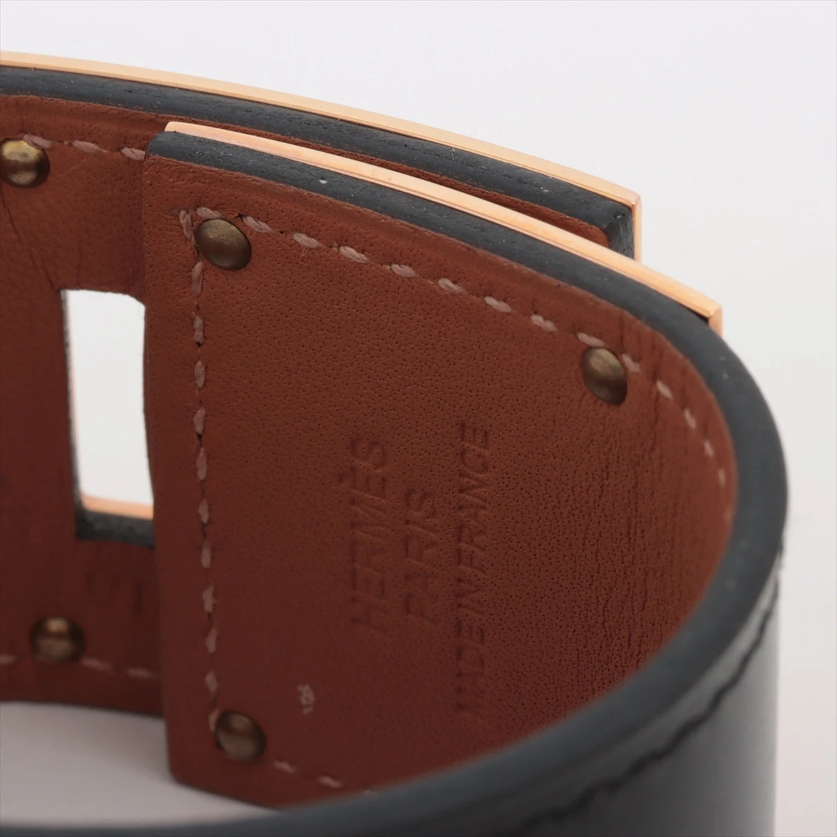 エルメス ケリードッグ C：2018年 ブレスレット T2 GP×革 ブラック