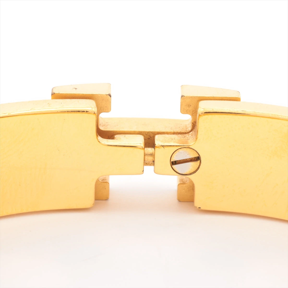 HERMES クリックH バングルGP エナメルゴールド/レッド HERMES クリックH バングルGP エナメルゴールド/レッド エナメル