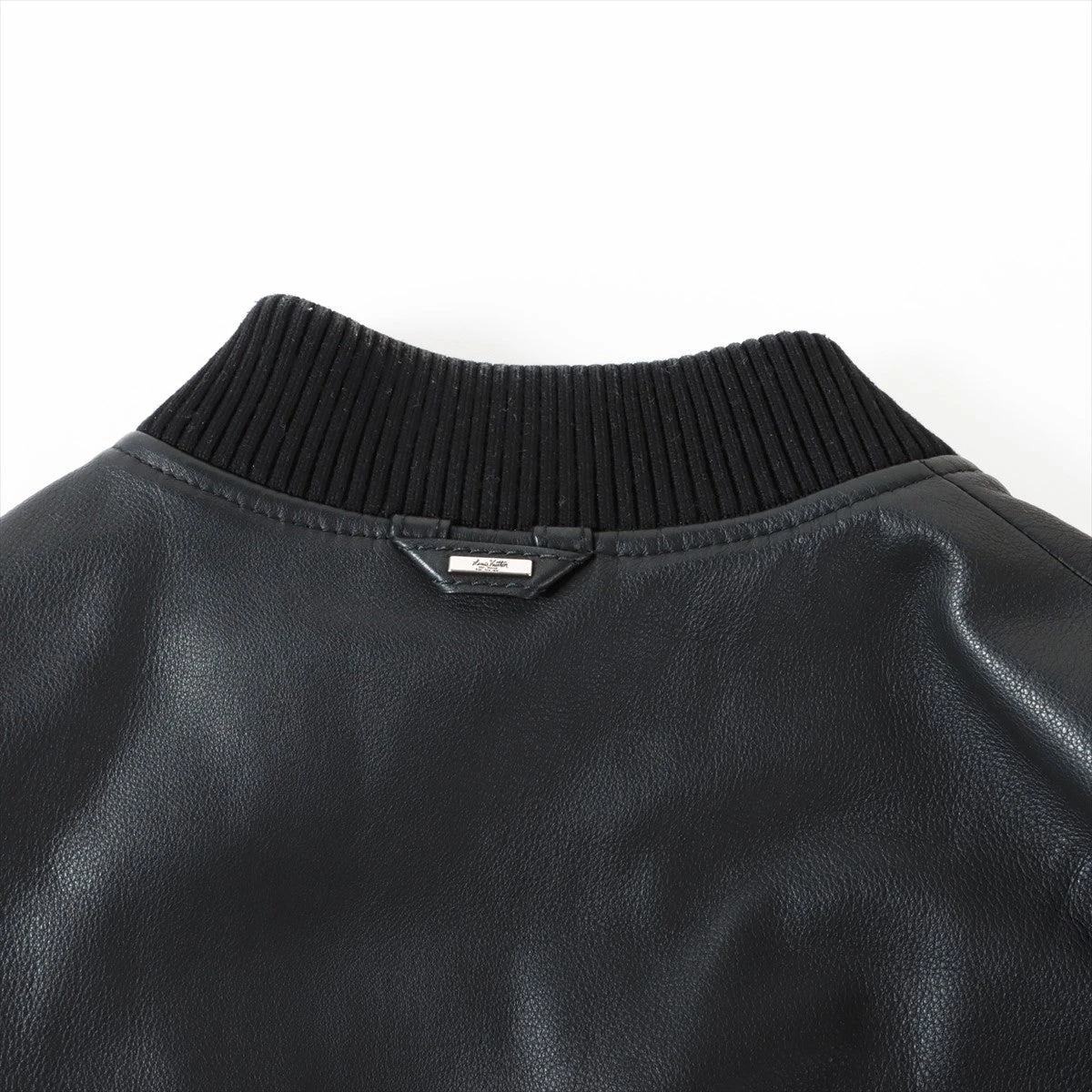 ルイヴィトン ナイロン×レザー ボンバージャケット 48 メンズ ブラック