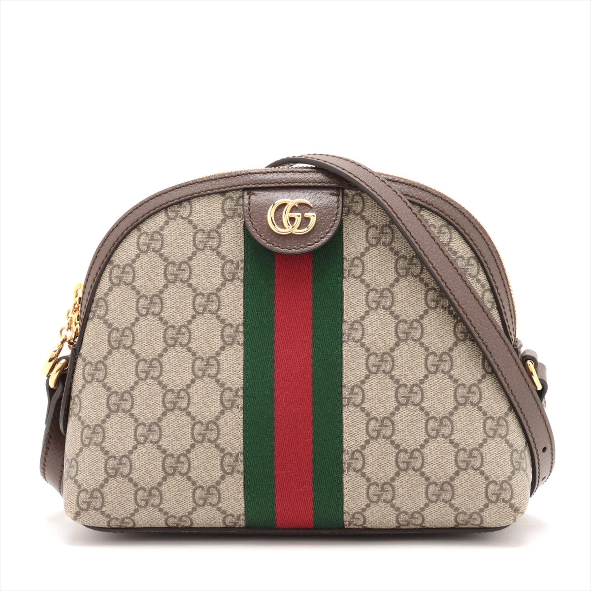 グッチ GGスプリーム オフィディア PVC×レザー ショルダーバッグ  