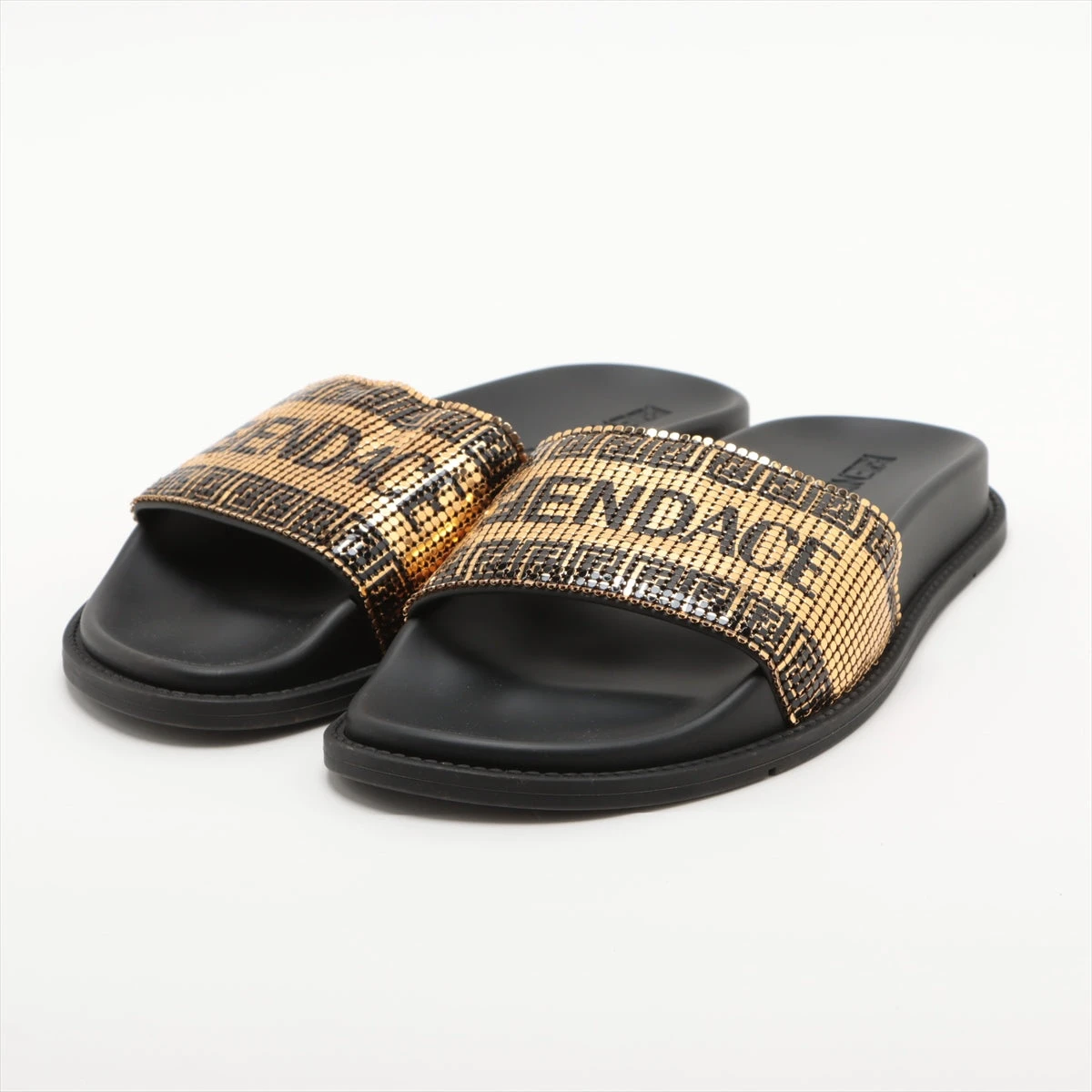 VERSACE ブラックラバーサンダル 41 VERSACE ブラックラバーサンダル 41