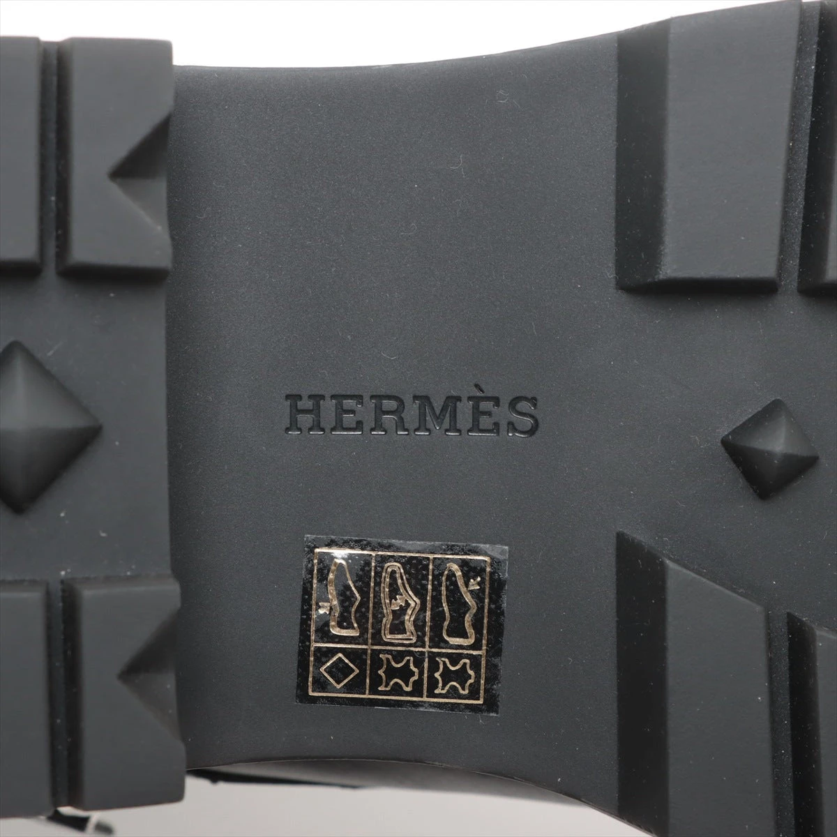 エルメス レザー ショートブーツ EU43 メンズ ブラック フーディ