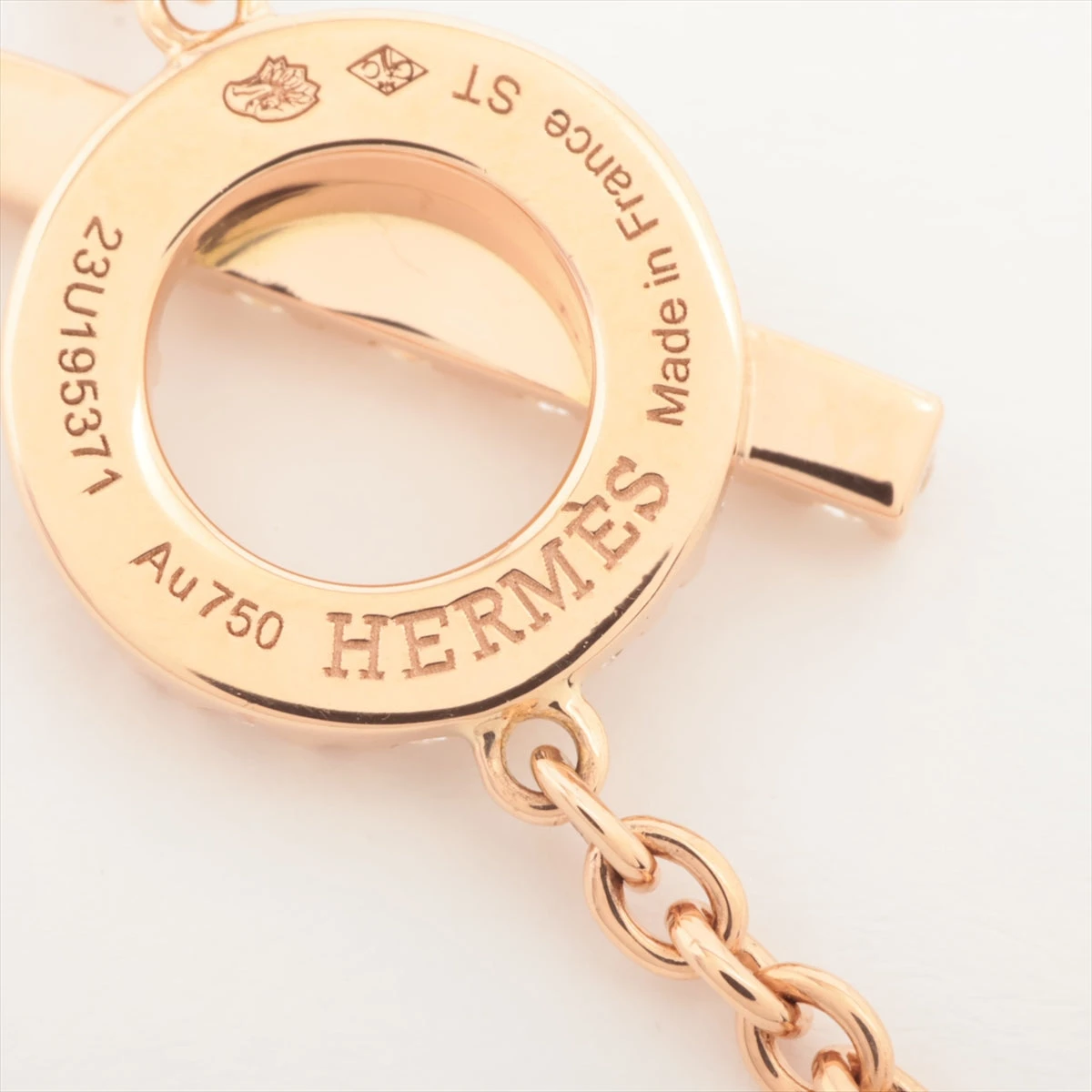 エルメス フィネス ダイヤ ブレスレット 750(PG) 3.8g ST A2722085