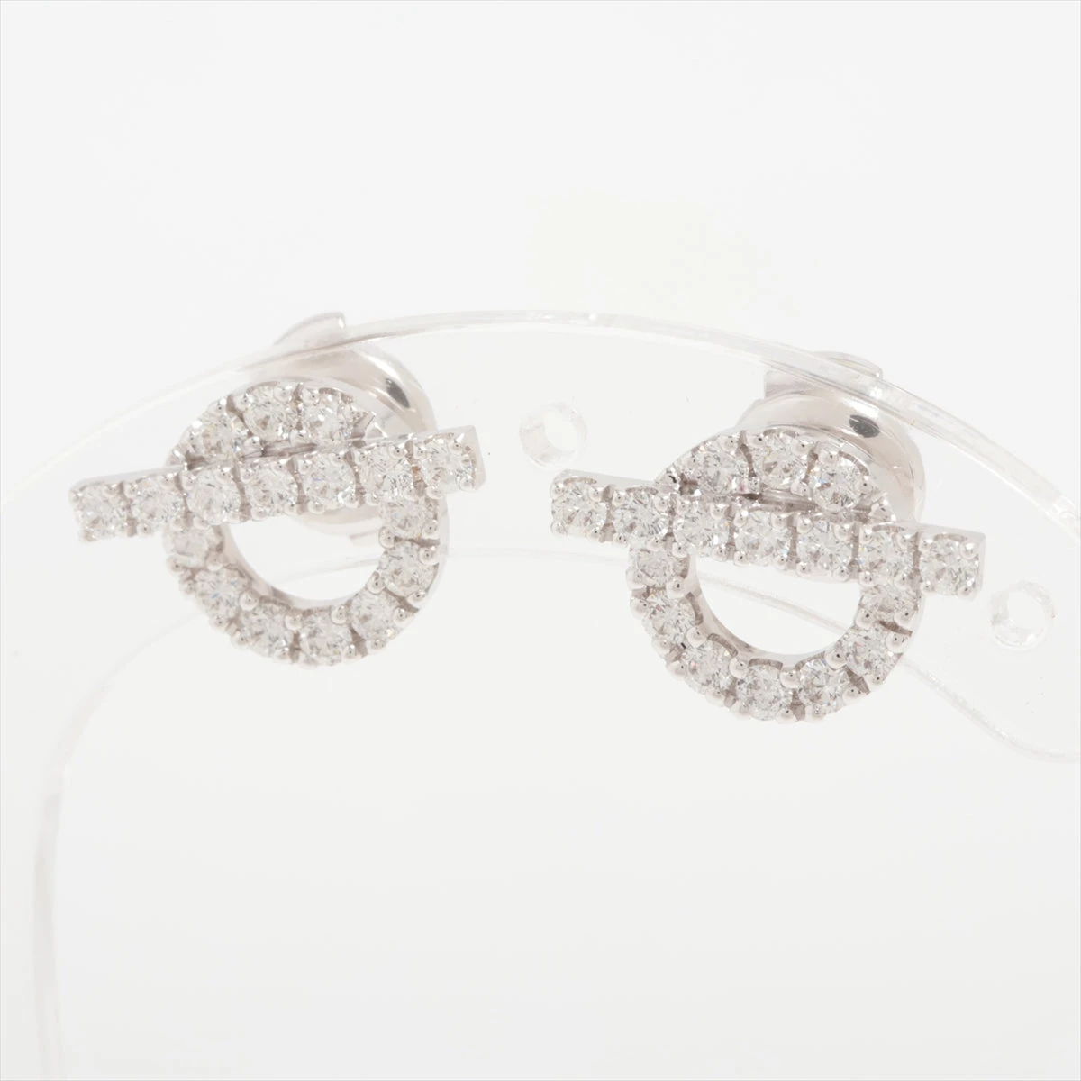 エルメス フィネス ダイヤ ピアス 750(WG) 4.4g A2722083｜中古 