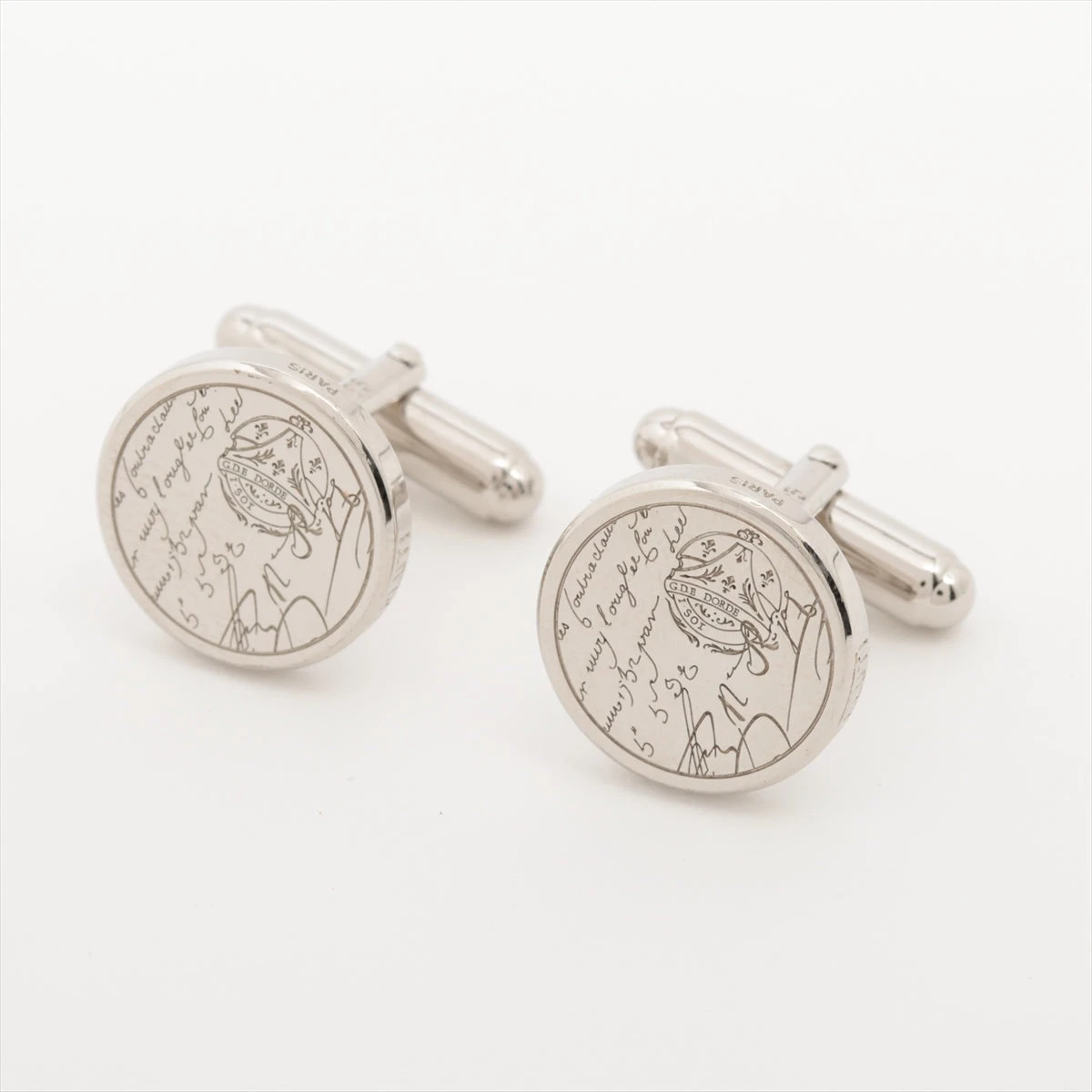 ベルルッティ カリグラフィ カフス GP シルバー A2736608|中古 ベルルッティ カリグラフィ カフス GP シルバー A2736608|中古