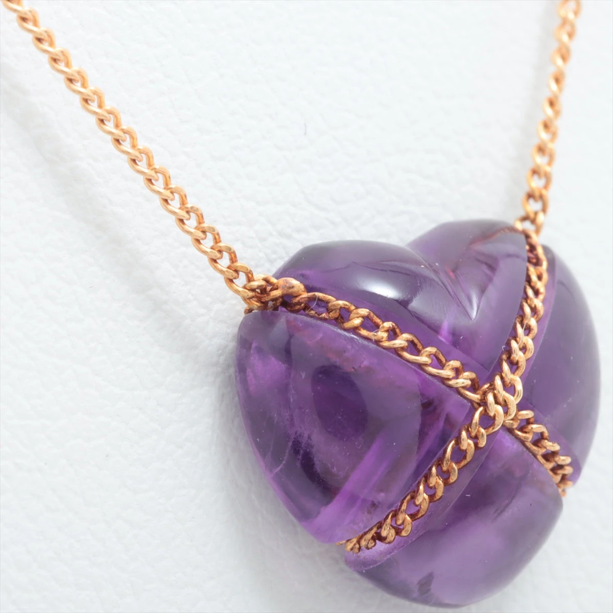 ティファニー チェーンクロスハート アメジスト ネックレス 750