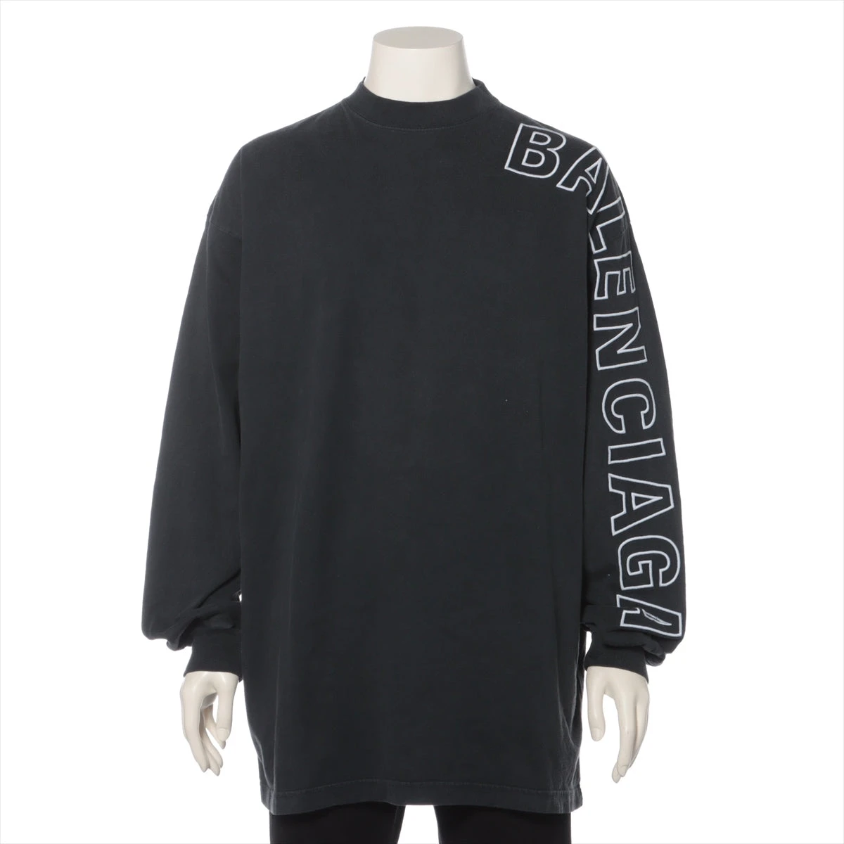バレンシアガ　Tシャツ　ユニセックス BALENCIAGA - ロゴ Tシャツ オーバーサイズ / グレー / ユニ
