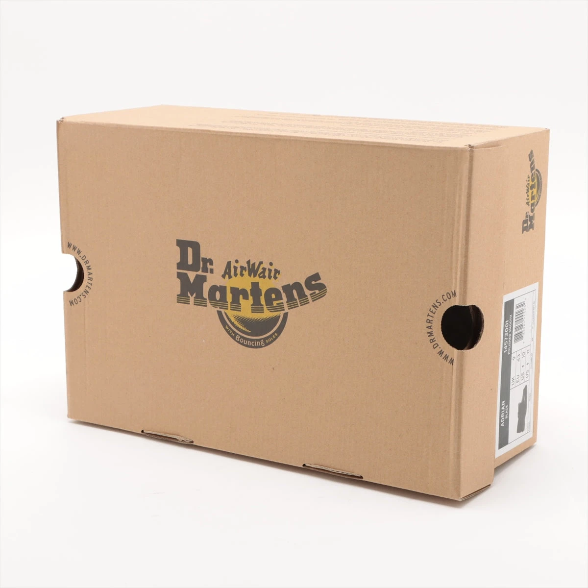 Dr.Martens 箱 ドクターマーチン レザー ローファー UK9 メンズ ブラック ADRIAN