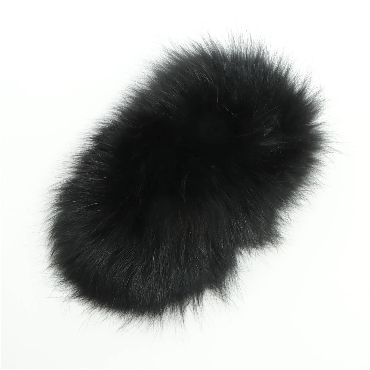 HERMES エルメス ブラックファー マフラー ティペット ダブルリング付き HERMES エルメス ブラックファー マフラー ティペット ダブルリング