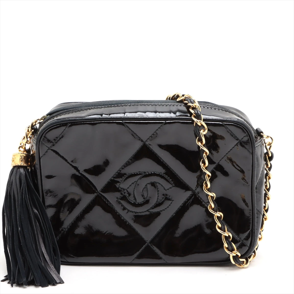 シャネル ココマーク パテントレザー チェーンショルダーバッグ  