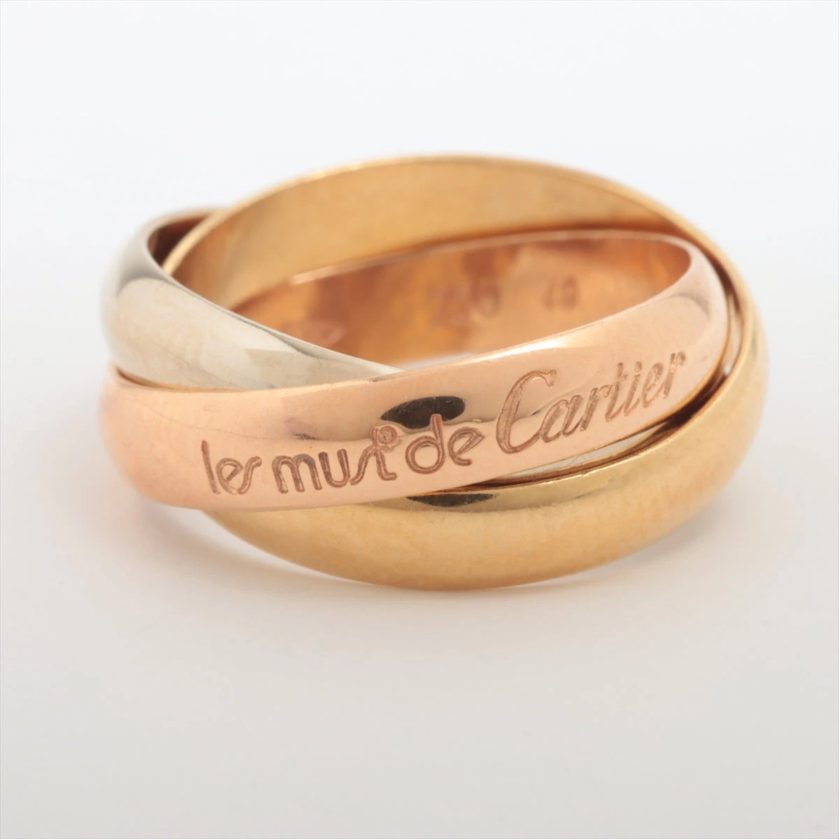 カルティエ トリニティ リング 750(YG×PG×WG) 7.1g 49 A2738156｜中古