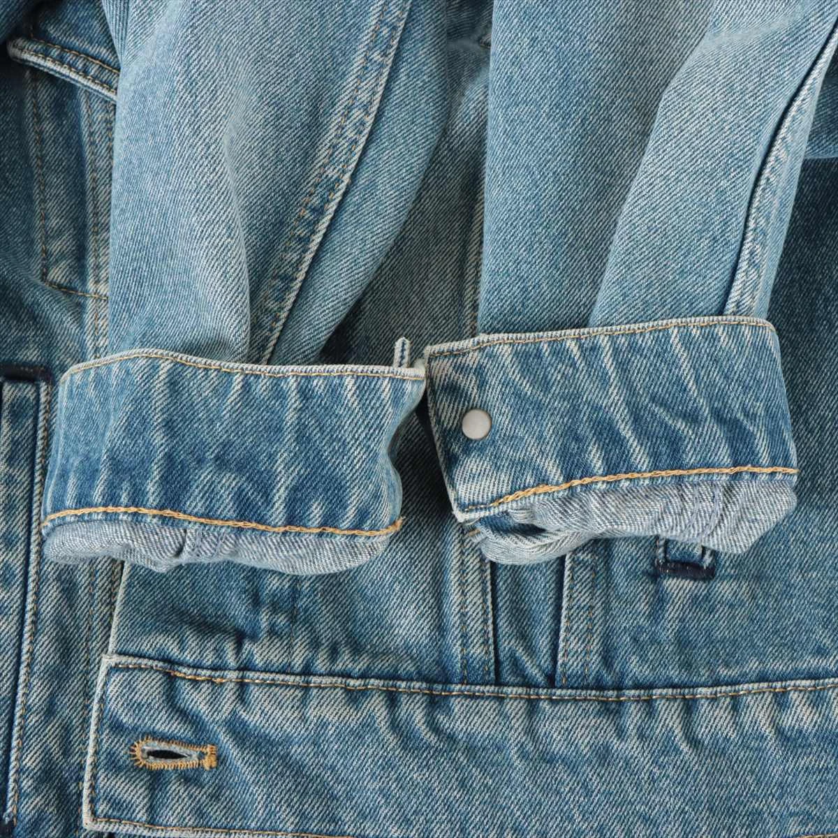 バレンシアガ 17AW コットン×ナイロン デニムジャケット 44 メンズ 