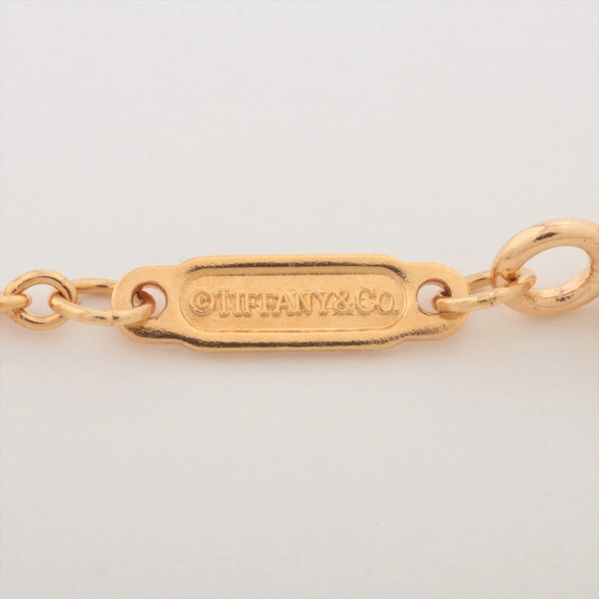 ティファニー 18K YG ハードウェア ボールネックレス 12.4ミリ 750