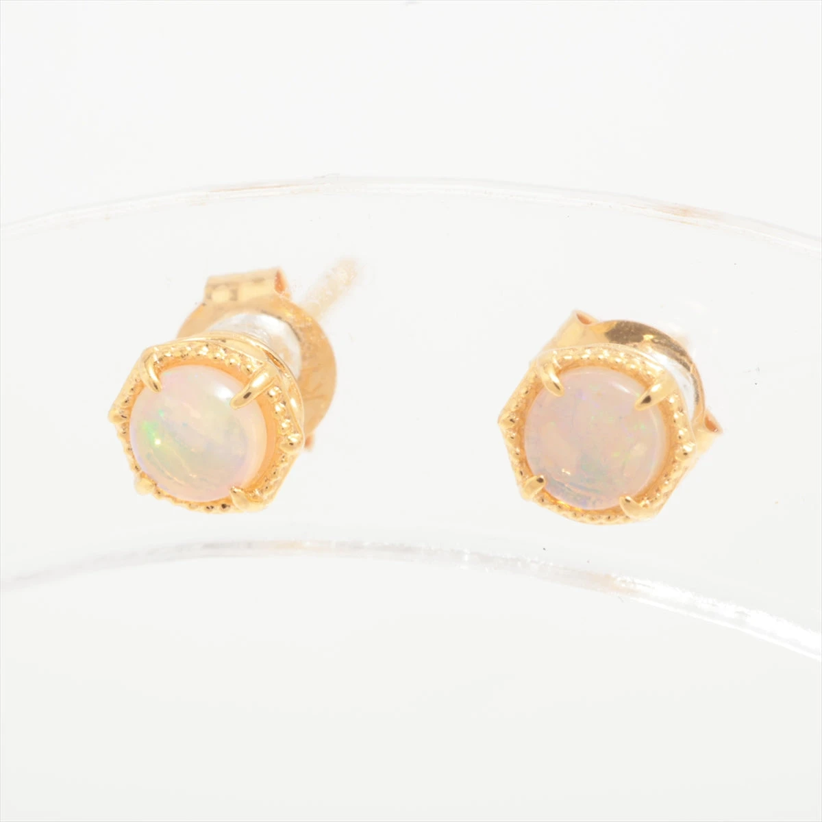アガット オパール ピアス K18(YG) 0.5g A2731154｜中古ブランド品