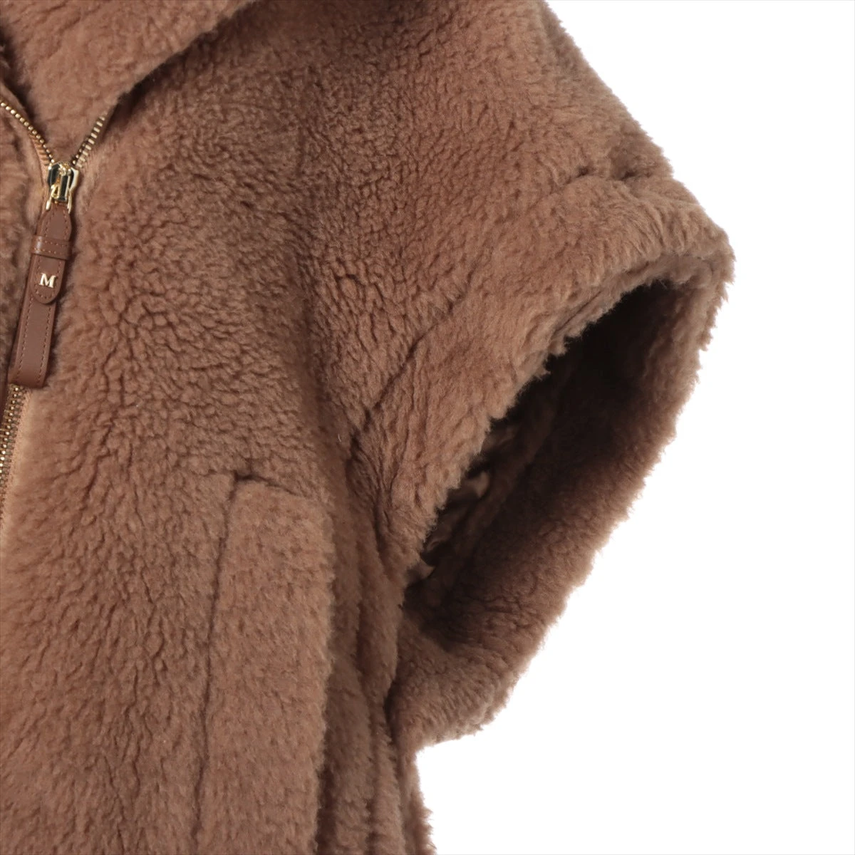 Max Maraティディベア　キャメルファーショートコート ウエストベルト付き Max Mara MAX MARA DRAMMA ドラマ teddy bear テディベア