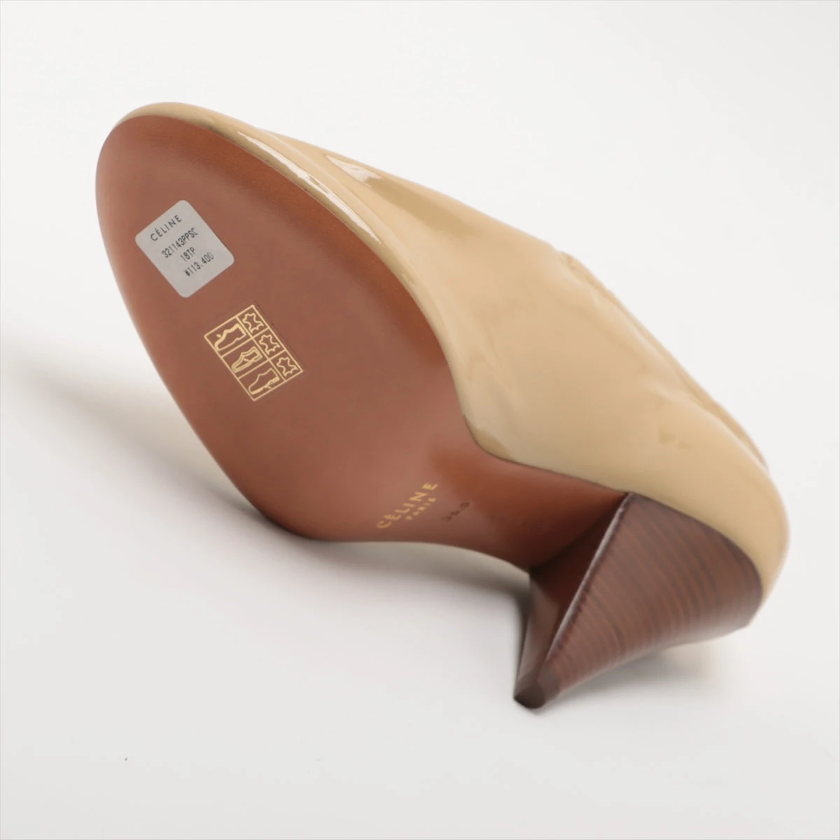 セリーヌ　レザー　スロート　パンプス セリーヌレザースロートパンプス