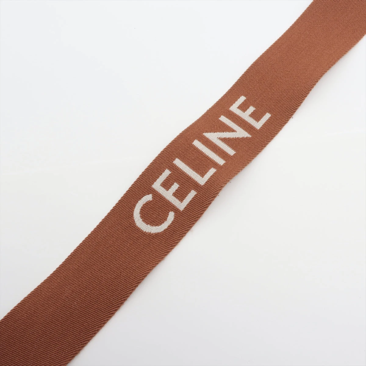 新品・未使用 CELINE ロゴ入り ストラップ キャンバス×レザー