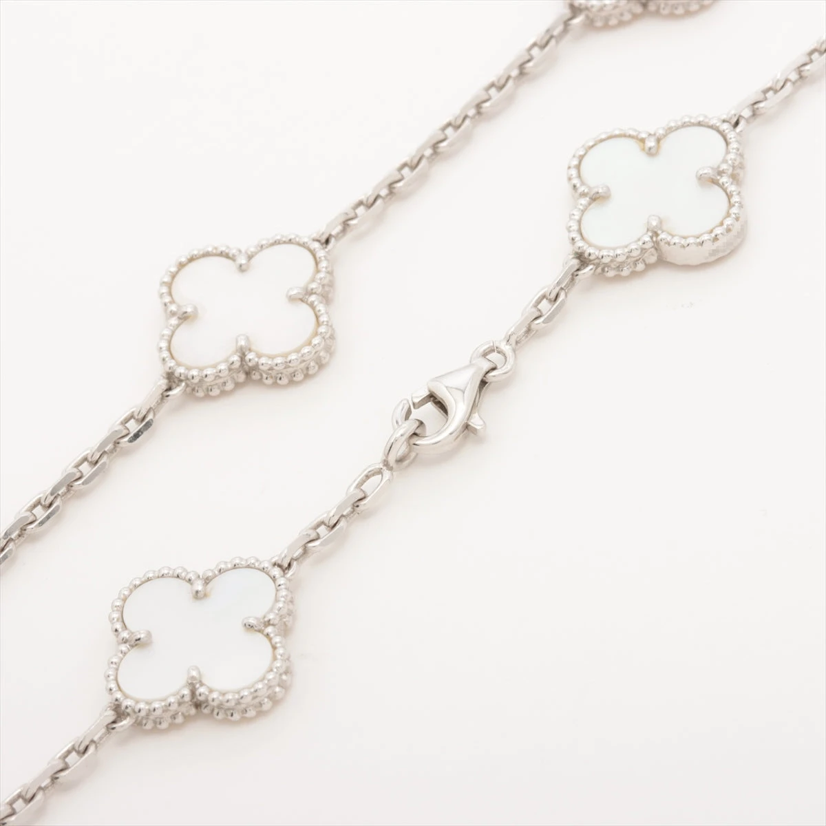 中古品★ヴァンクリーフ★ ヴィンテージアルハンブラネックレス ヴァンクリーフ＆アーペル ヴィンテージ アルハンブラ
