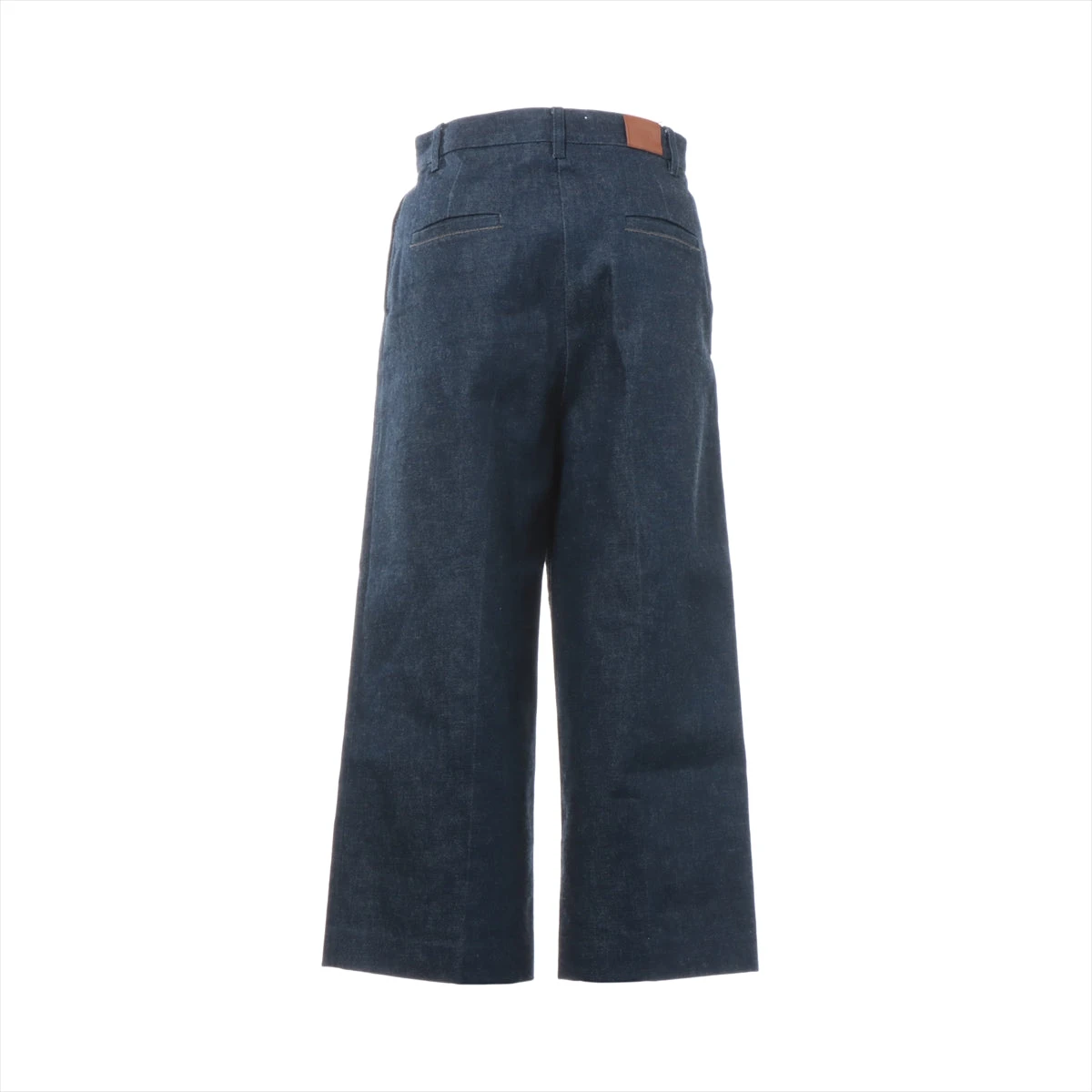 エルメス コットン デニムパンツ 36 レディース ブルー