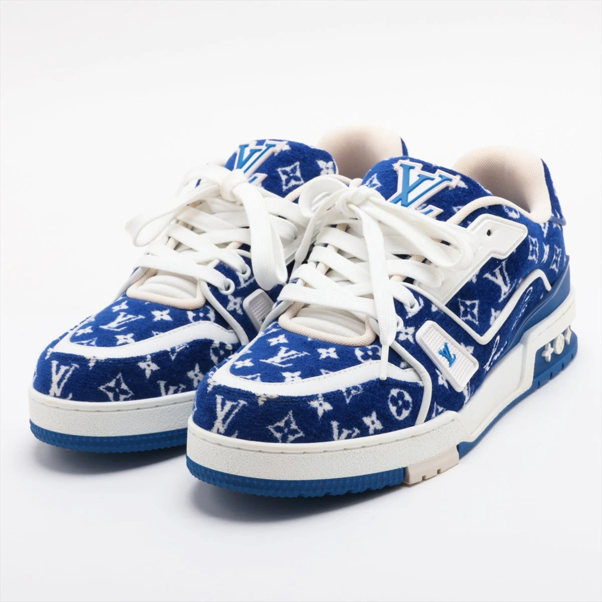 【爽やかホワイトブルーモノグラム♪】Louis Vuitton ベラ LOUIS VUITTON スニーカーブルー ホワイト モノグラム