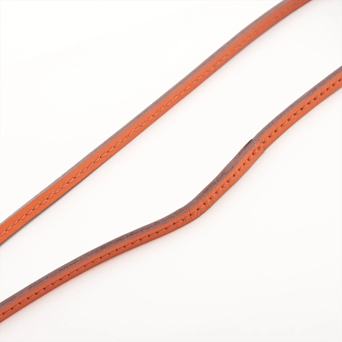 エルメス ルーペネックレス ペンダント レザー×メタル シルバー