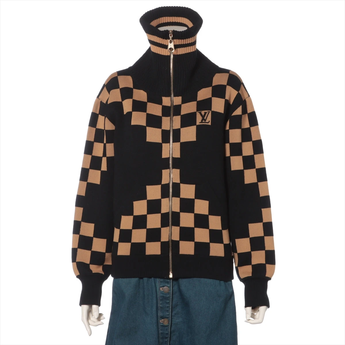 ヴィトン 19AW ウール×カシミヤ ニットジャケット XS レディース