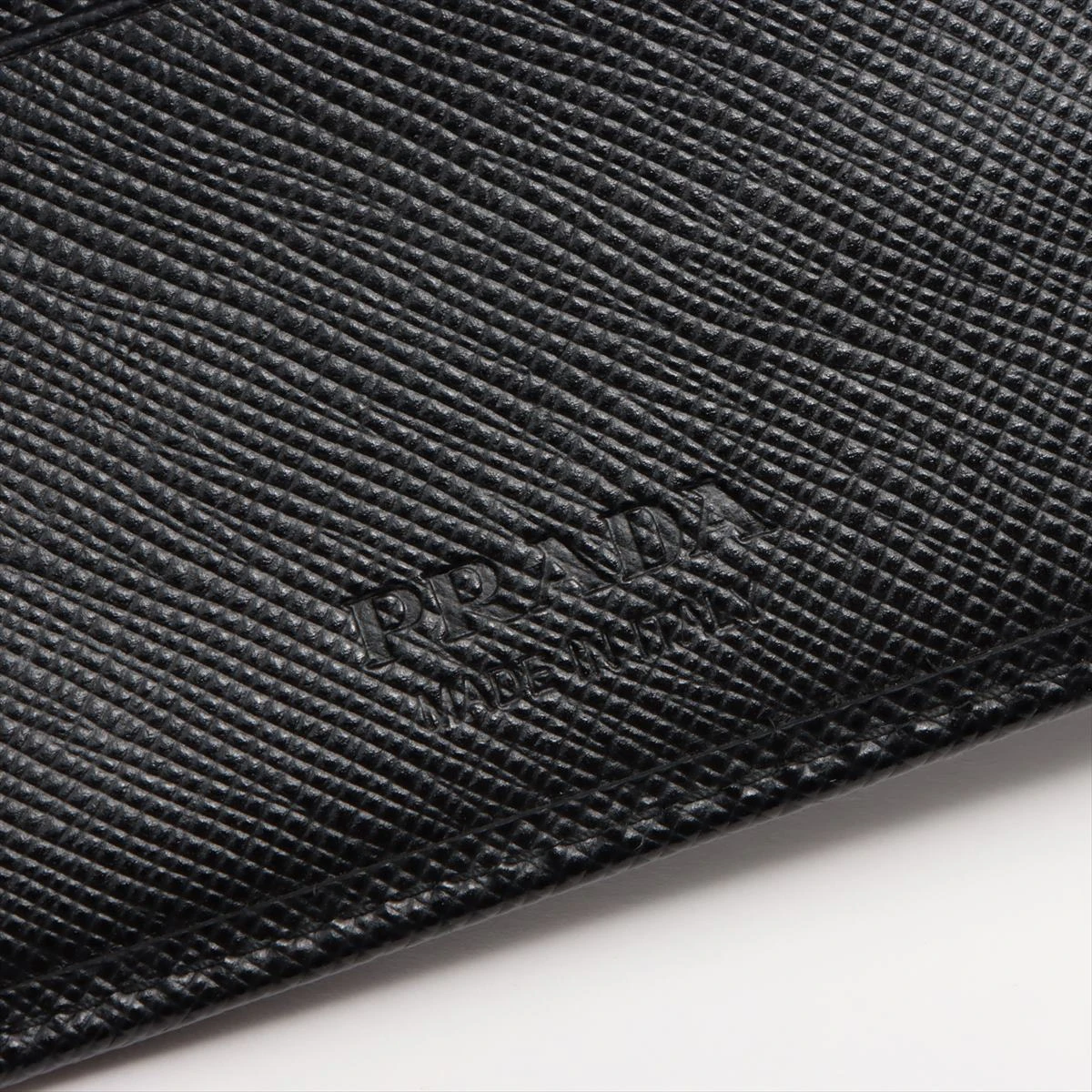 プラダ サフィアーノ 2MN077 レザー マネークリップ ブラック