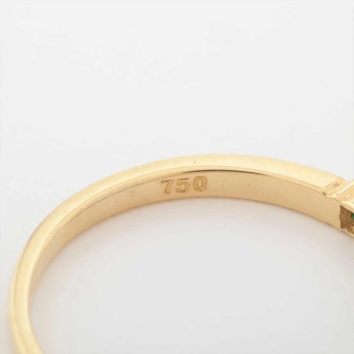 ティファニーツイストダイヤモンドエメラルドゴールドリング750 YG