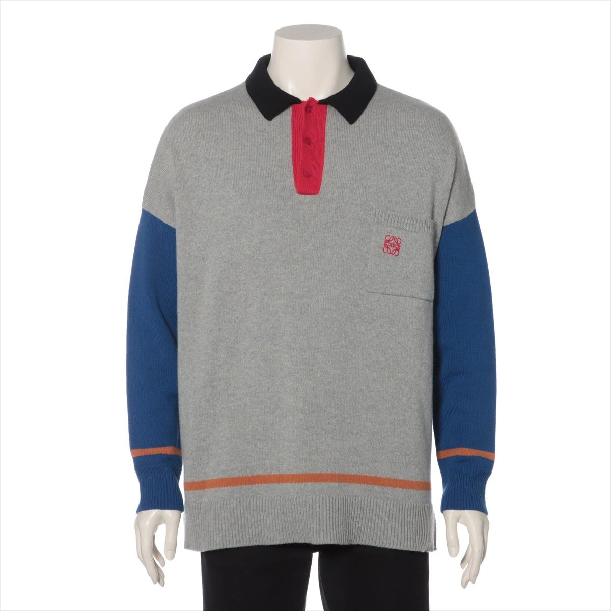 ロエベ アナグラム ウール×カシミヤ ニット XS メンズ マルチ