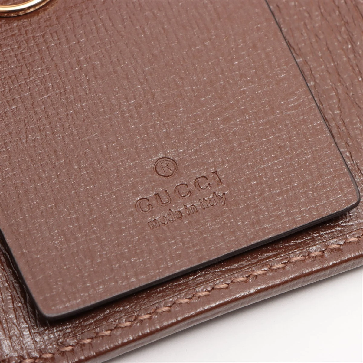 グッチ　GUCCI 6連キーケース　GGスプリーム　ホースビット　ブラウン グッチ GGスプリーム ホースビット 671785 PVC×レザー キー