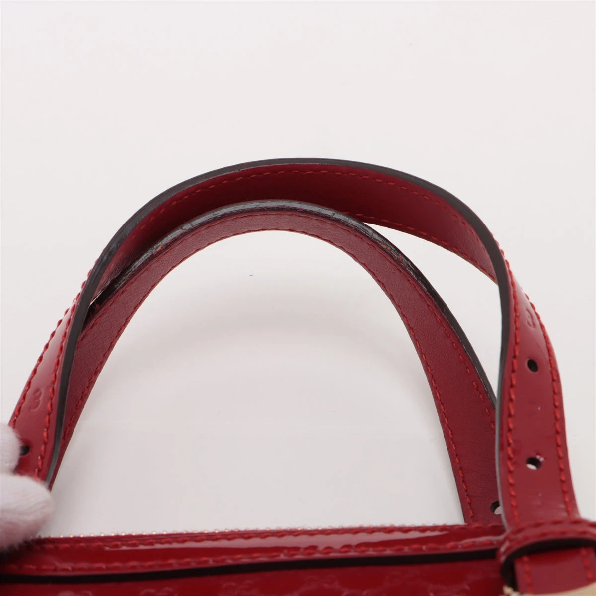 AlexanderMcQueen ハンドバッグ レザー 編み込み 赤 レッド AlexanderMcQueen ハンドバッグ レザー 編み込み 赤 レッド