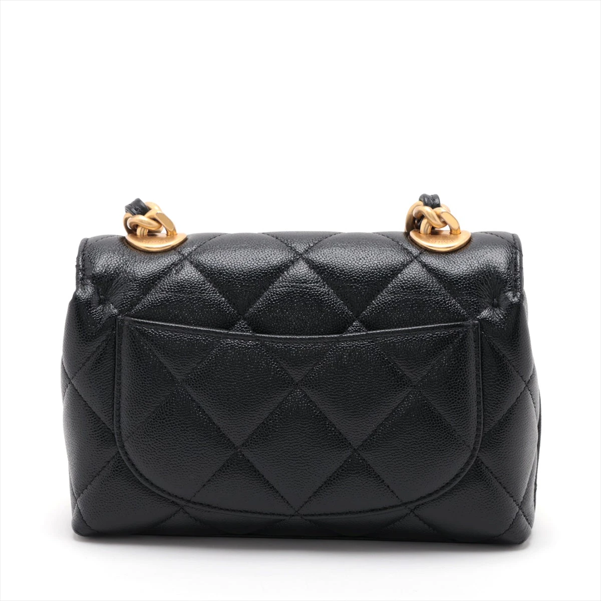 シャネル CHANEL マトラッセミニチェーンウォレット ブラック
