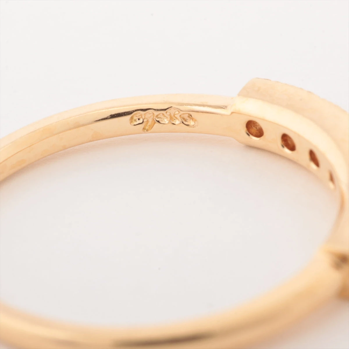 ❦❦Sale❥Agete❥k18❥ダイヤリング❥ アガット ダイヤ リング K18(PG) 1.9g 0.07 A2731927｜中古