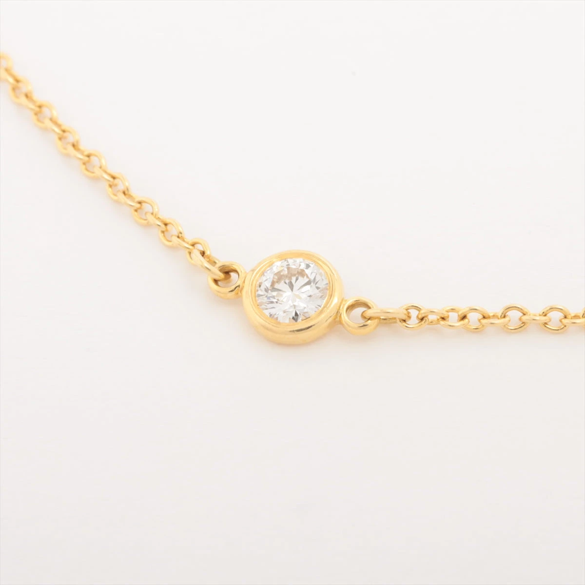 ティファニー バイザヤード 5P ダイヤ ブレスレット 750(YG) 1.3g 直径