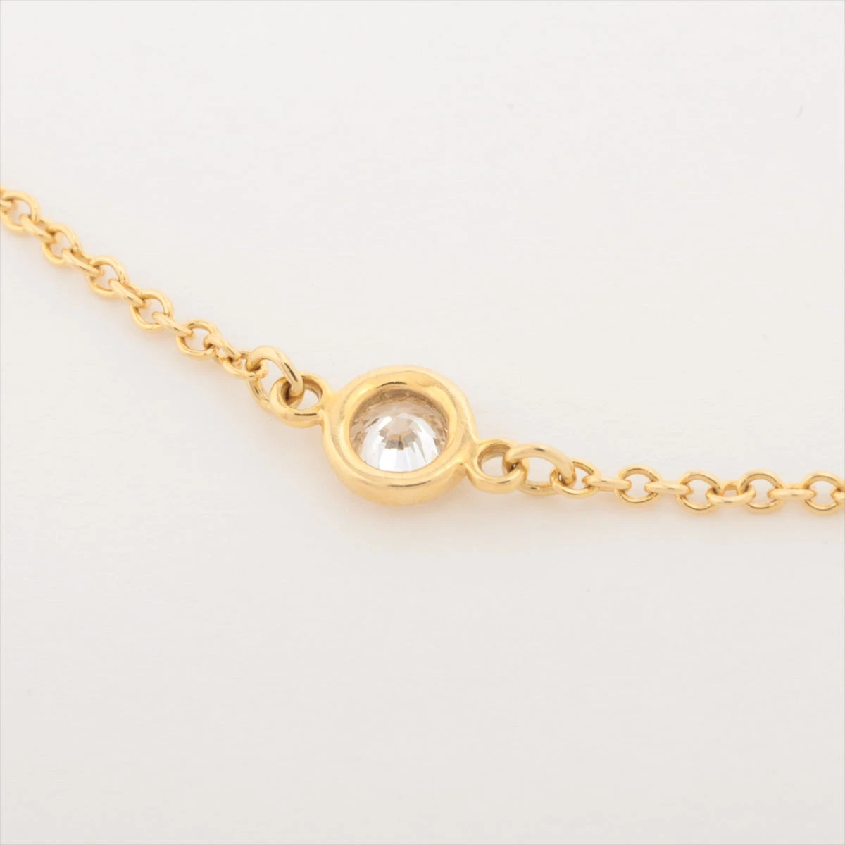 ティファニー バイザヤード 5P ダイヤ ブレスレット 750(YG) 1.3g 直径