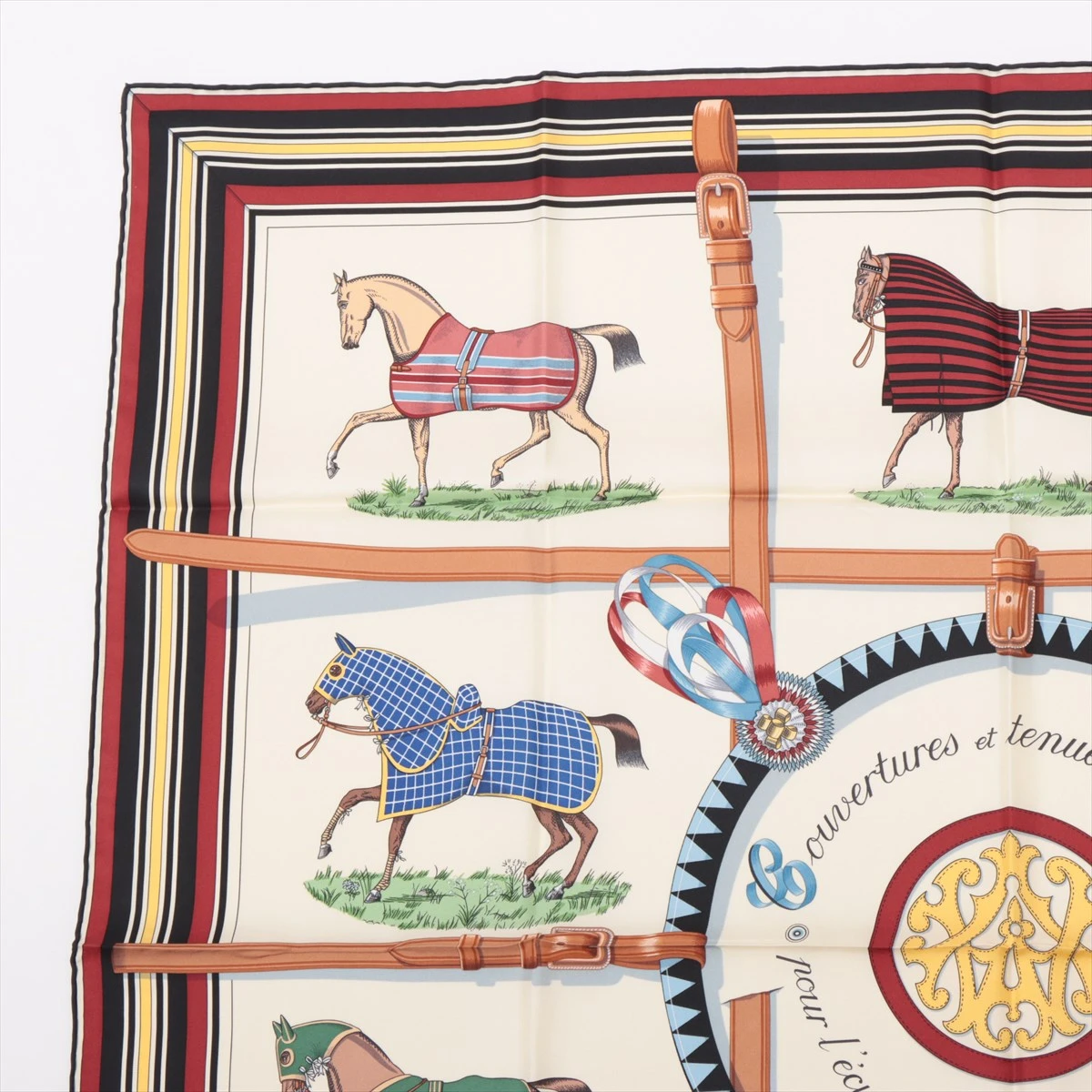 (特価)HERMES スカーフ カレ90 馬着 Couvertures 競走馬 HERMES エルメス スカーフ カレ90 editees par 競走馬